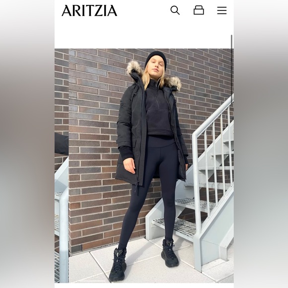BLACK ARITZIA BANCROFT PARKA - Picture 2 of 12
